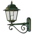 Outdoor Wall Lamp Aluminum Green Gold and Hand Painted Flowers - Gorizia