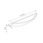 Handmade Crescent Wall Lamp in Iron and Ceramic - Vintage Viadurini