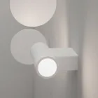 Design Outdoor Wall Lamp in White or Black Aluminum - Leopida Viadurini