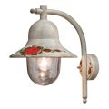 Outdoor Wall Lamp in Hand Painted White Aluminum - Imperia