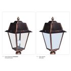 Outdoor Wall Lamp in Aluminum and Glass Made in Italy - Doroty Viadurini