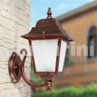 Aluminum garden wall lamp produced in Italy, Aquilina Viadurini