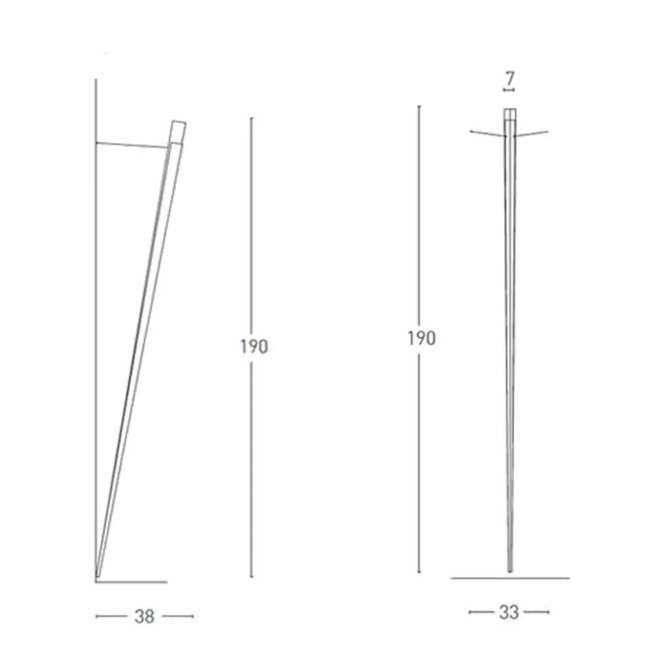 Dimmable Metal Wall Lamp with Integrated LED Made in Italy - Celine Viadurini