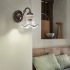 Rustic style ceramic pendant light Chieti by Ferroluce Viadurini