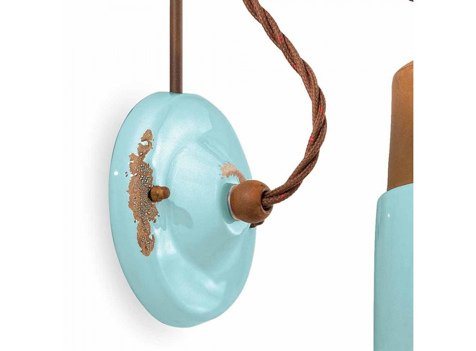 Wall lamp in ceramic and iron rust Desiree Ferroluce Viadurini