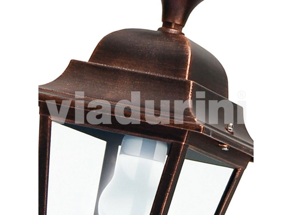 Aluminum garden ceiling lamp made in Italy, Aquilina Viadurini