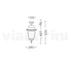 Outdoor Ceiling Lamp in Aluminum and Sandblasted Glass - Alchemist Viadurini