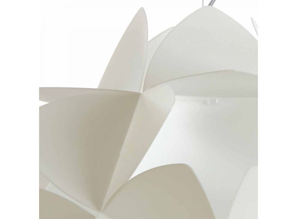 Pendant lamp 3 lights white pearl, diameter 63 cm, Kaly