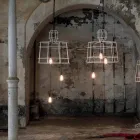 Suspension Lamp 3 Lights in White or Natural Metal Design - Stylus Viadurini