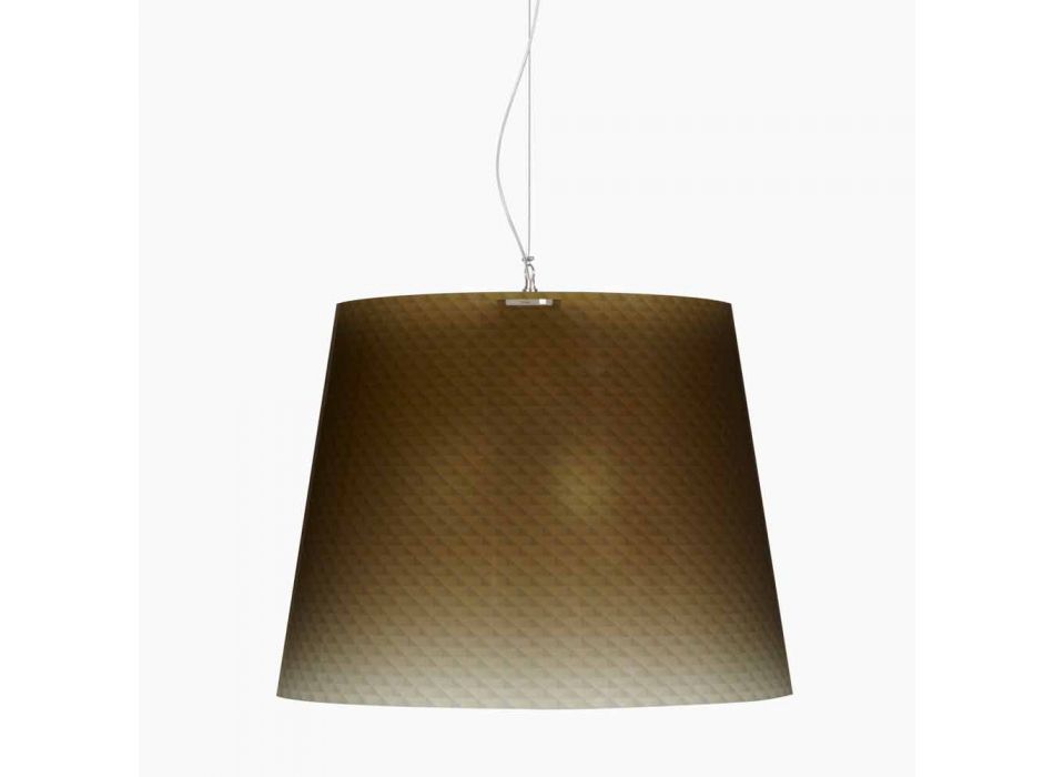 Pendant lamp 3 lights in polycarbonate design, diam.66, Rania