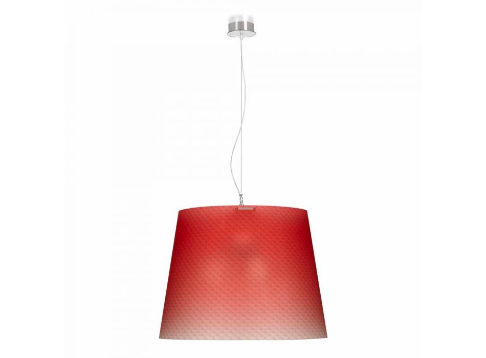 Pendant lamp 3 lights in polycarbonate design, diam.66, Rania Viadurini