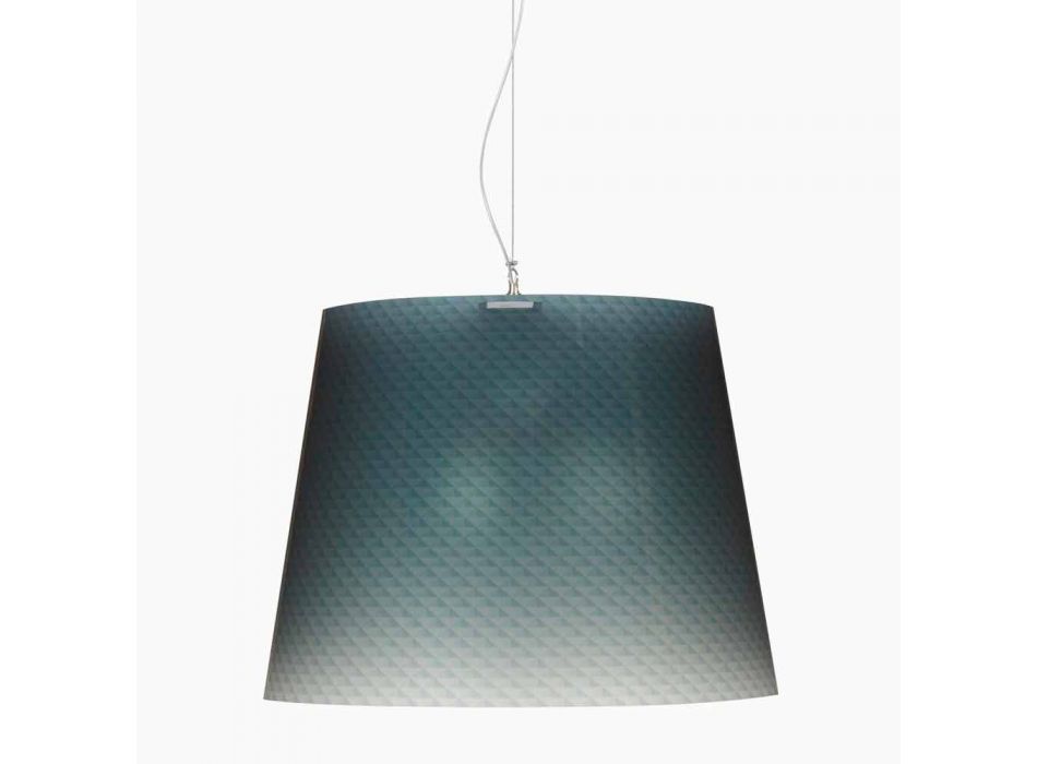 Pendant lamp 3 lights in polycarbonate design, diam.66, Rania