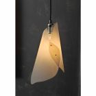 Pendant lamp with 2 lights, modern design, Chrome Viadurini
