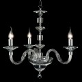 Classic 3 lights pendant lamp made of glass and crystal Ivy
