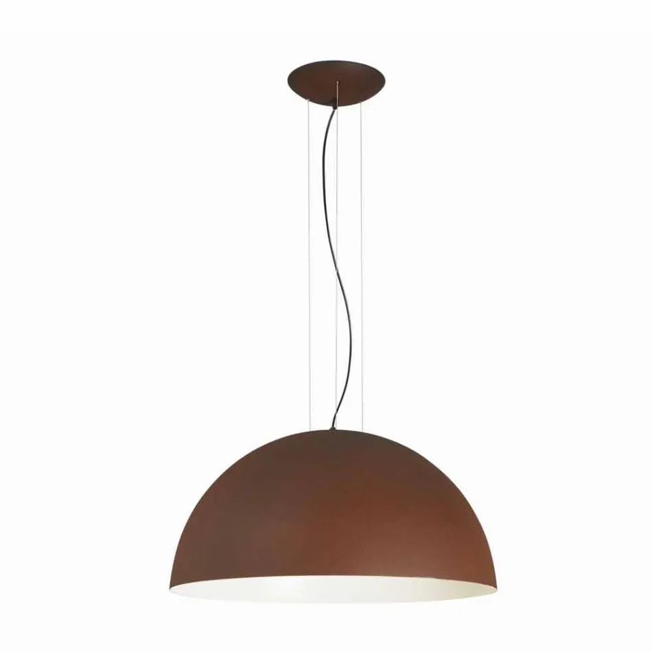Two-colored pendant lamp in steel Ø40x H20x L.cavo100cm, Luce Viadurini