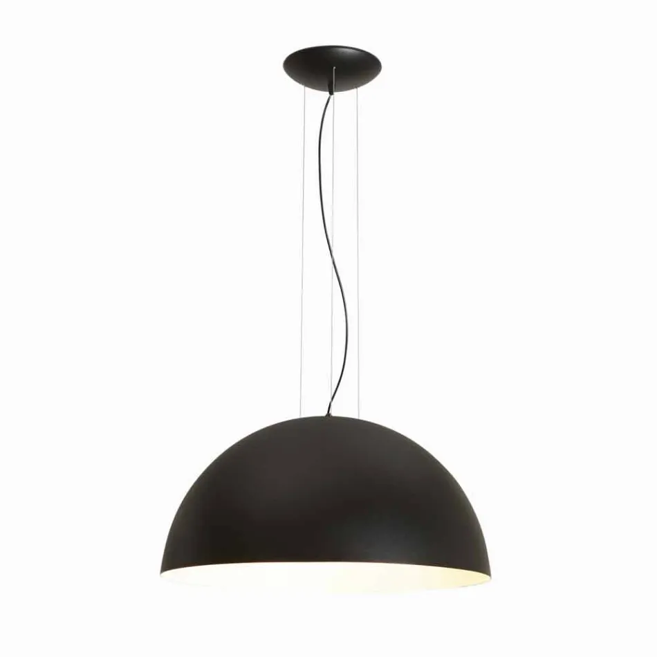 Pendant lamp bicolor steel, Ø50xh.25xL.cavo100cm, Grace Viadurini