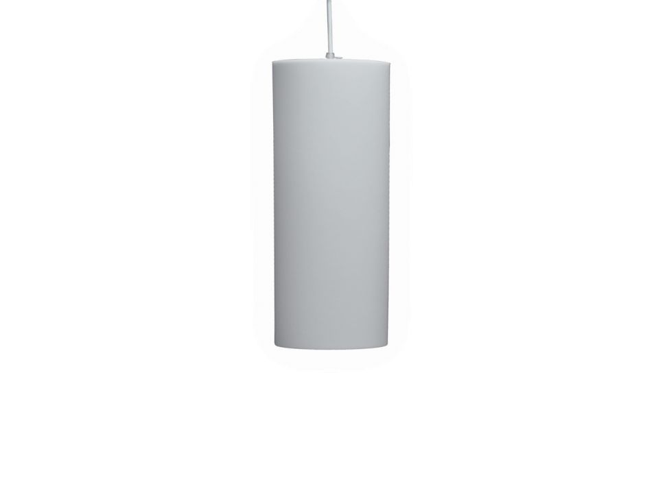 Cylindrical Suspension Lamp in Polyethylene Made in Italy - Minervo Viadurini