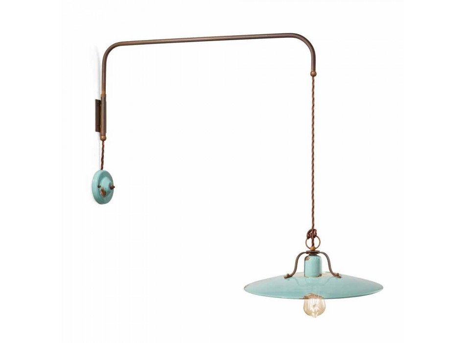 Suspension lamp with directional arm Sally country style Viadurini