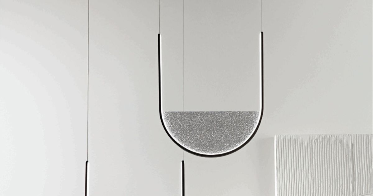 Suspended Lamp with Removable Glass Insert