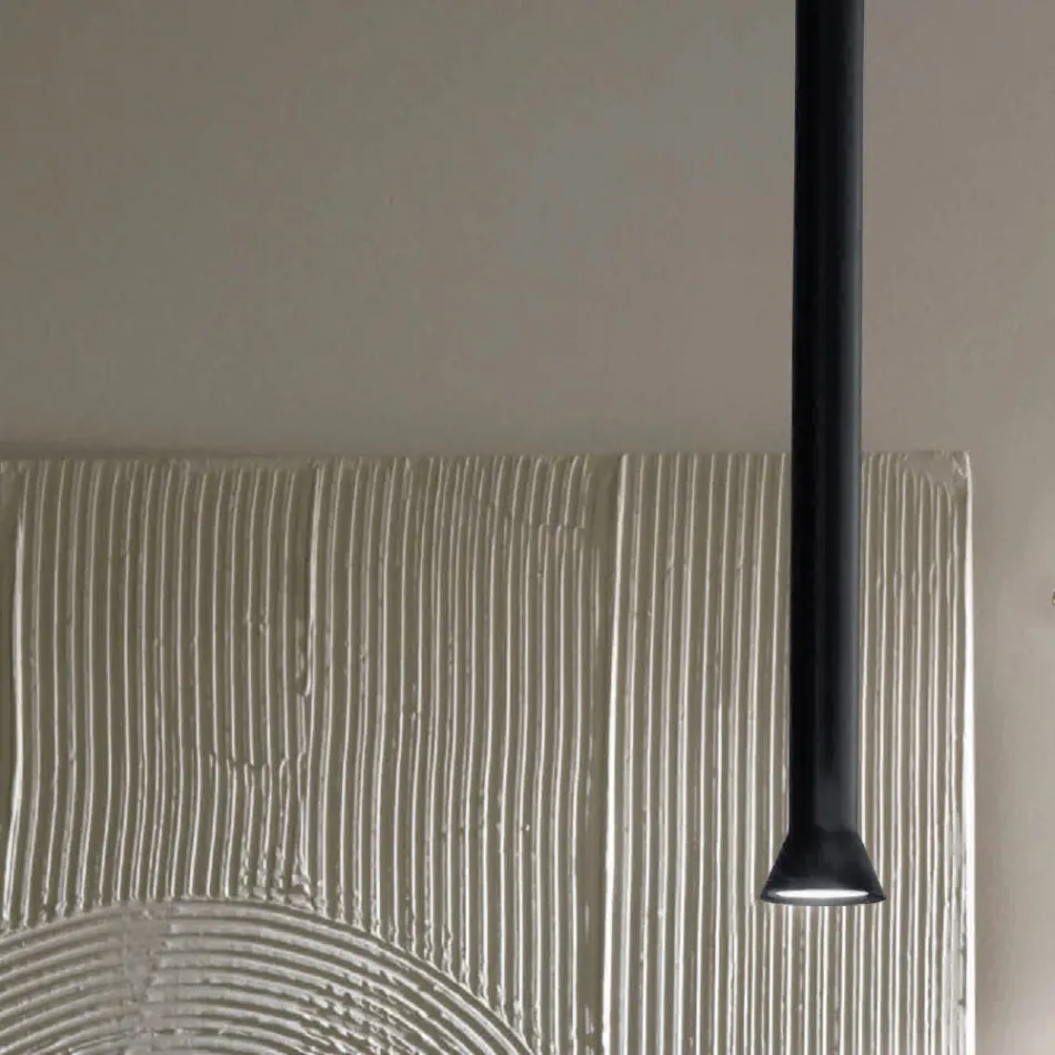 Suspension Lamp with Metal Frame and Adjustable Cables - Birch Viadurini