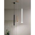 Suspension Lamp with Metal Frame and Adjustable Cables - Birch