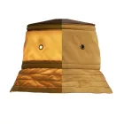 Suspension Lamp with Polyester Lampshade Made in Italy - Toscot Junction Viadurini