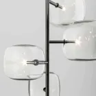 Suspension Lamp with Shiny Metal Structure Made in Italy - Donatina Viadurini