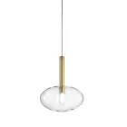 Suspension Lamp with Glass in Various Shapes Made in Italy - Sintonia Viadurini