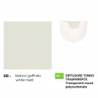 Outdoor suspension lamp in white aluminum made Italy, Anusca Viadurini