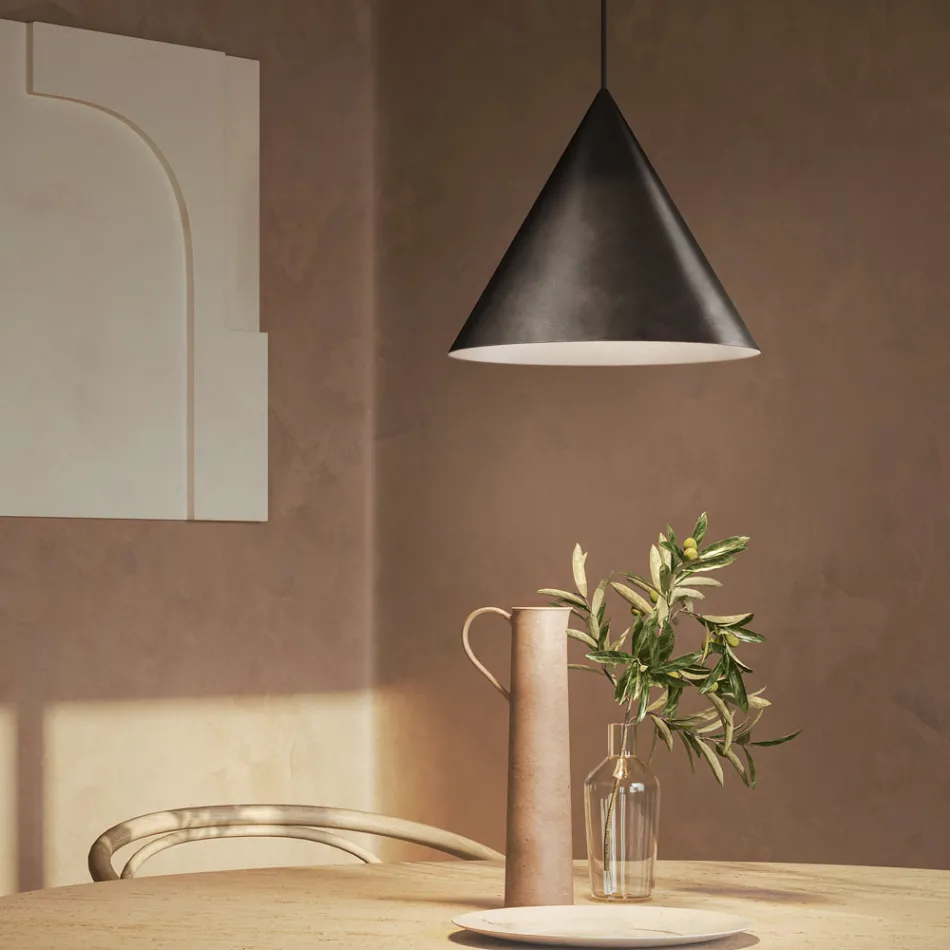 Indoor Pendant Lamp in Graphene or Morocco Made in Italy - Rain Viadurini