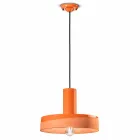 Retro Style Suspension Lamp in Colored Ceramic - Ferroluce Pi Viadurini