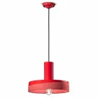 Retro Style Suspension Lamp in Colored Ceramic - Ferroluce Pi Viadurini