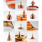 Design pendant lamp in ceramics The Lustri 8 Viadurini