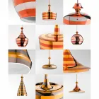 Design pendant lamp in ceramics The Lustri 8 Viadurini