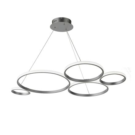 Design Suspension Lamp for Living Room in Silver or Gold Metal - Olimpo Viadurini