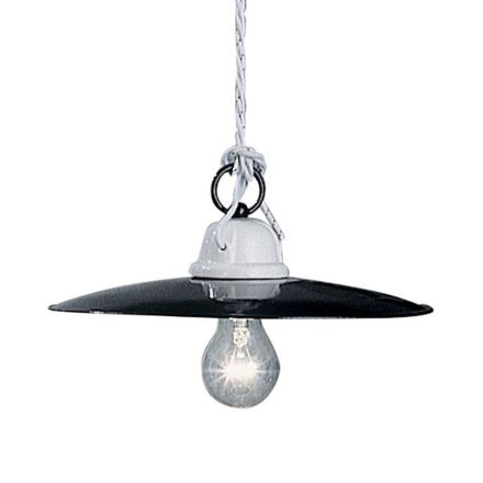 Rustic pendant light Potenza entirely made in Italy by Ferroluce Viadurini
