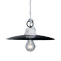 Rustic pendant light Potenza entirely made in Italy by Ferroluce