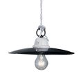 Rustic pendant light Potenza entirely made in Italy by Ferroluce