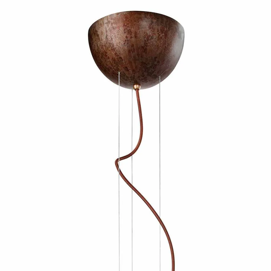 Hanging lamp rustic design Ø60 cm Galileo Il Fanale Viadurini