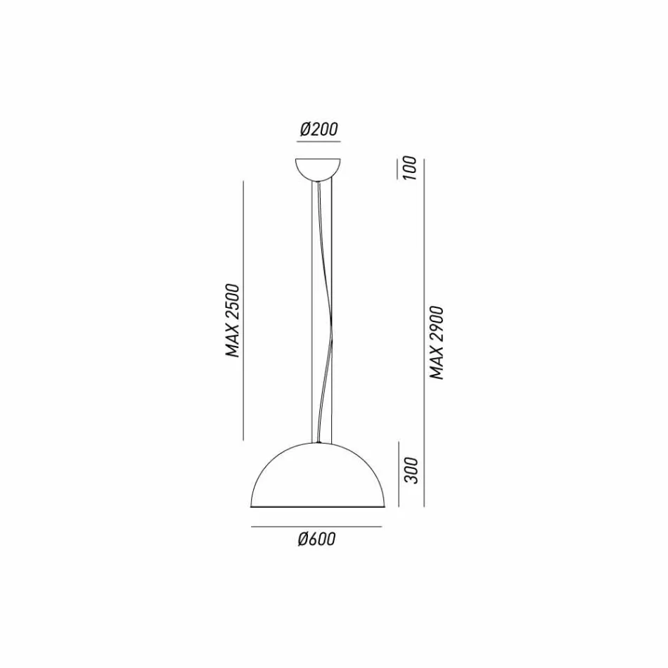 Hanging lamp rustic design Ø60 cm Galileo Il Fanale Viadurini