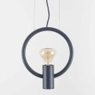 Design Suspension Lamp in Steel Made in Italy - Delizia Viadurini