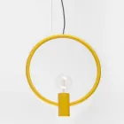 Design Suspension Lamp in Steel Made in Italy - Delizia Viadurini