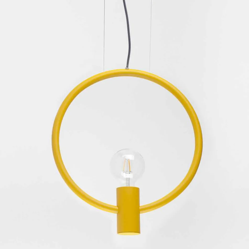 Design Suspension Lamp in Steel Made in Italy - Delizia Viadurini