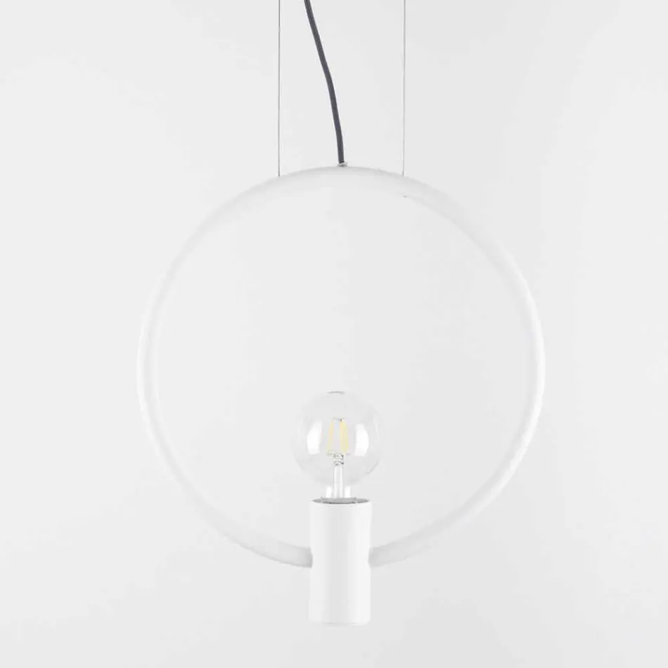 Design Suspension Lamp in Steel Made in Italy - Delizia Viadurini