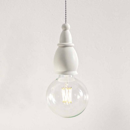 Design Suspension Lamp in Ceramic Made in Italy - Fate by Aldo Bernardi Viadurini