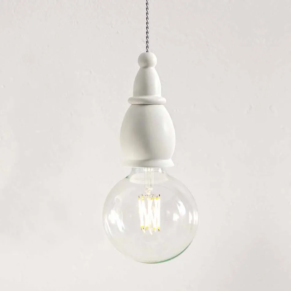 Design Suspension Lamp in Ceramic Made in Italy - Fate by Aldo Bernardi Viadurini