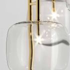 Design Suspension Lamp in Shiny Metal Made in Italy - Donatina Viadurini