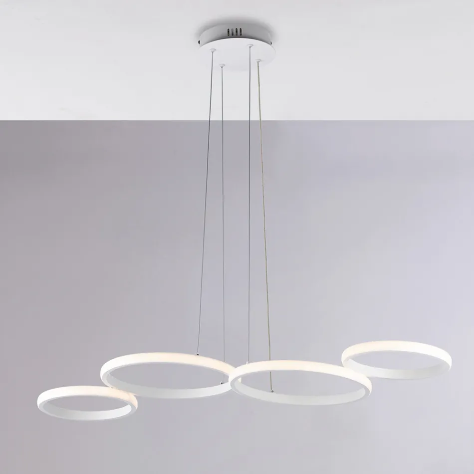 Aldebaran - Designer Glass and Metal Pendant Lamp Made in Italy Viadurini