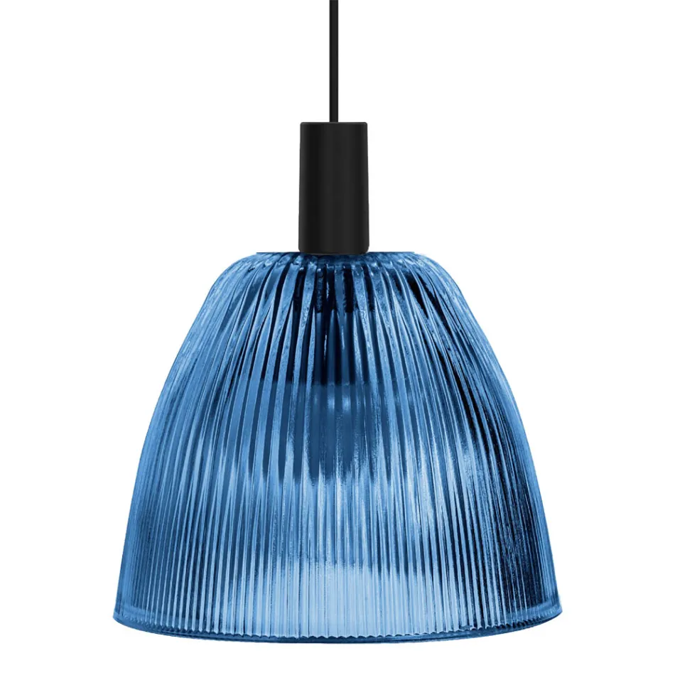 Design Pendant Lamp in Venetian Glass Made in Italy - Sapphire Viadurini