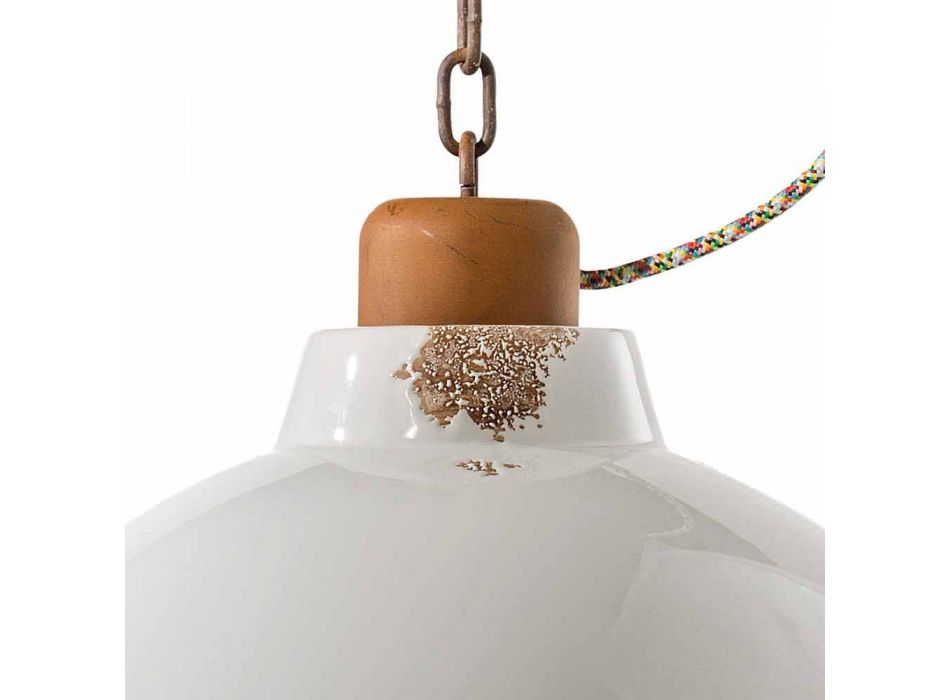 Lamp craft industrial design suspension Clara Viadurini